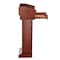 Adiroffice Wood Floor Stand-Up Podium Lectern with Storage Drawer in Cherry ADI661-012-CH-MK - alternate 4